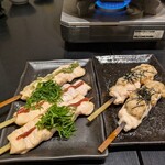 魚料理 炭火串焼 かねり - 梅串　わさび串　納豆串