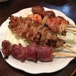 鳥亭 - 鳥亭@エキニシでやきとり食べながら祝勝会。