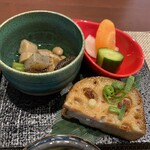 WABISUKE - ・本日のお惣菜2種　香の物 （2025年3月22日撮影）