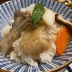 WABISUKE - 山形つや姫ごはんに　メバルの和風野菜あんかけ載せて（2025年3月22日撮影）
      