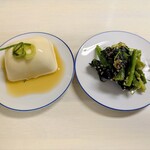 tell me キッチン - ちょい呑みセット　500円　アルコール、小皿2品付き