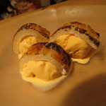 やなぎ澤 - 【再訪14】和三盆アイス 焦がし求肥のせ