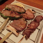 やきとり 戎 - イベリコ３本串セット９５０円