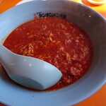 元祖ニュータンタンメン本舗 - 固まってる感じが伝わるかしら　味噌タンです