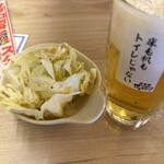 酒場魚と鶏ヤロー - まずは生ビール！