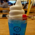 フタバフルーツパーラー - ドリンク写真:ブルーハワイクリームソーダ♪