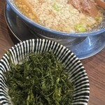 中華そば タンポポ - 中華そば　有明海地のり　背脂　肉増し