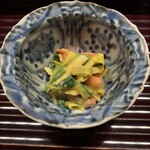 多仁本 - 黄ニラと九条ネギと赤貝の酢味噌和え！赤貝大好き〜♡