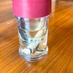 元祖佐賀つけ麺 孤虎 - 煮干し酢。このおかげでニボニボ感が若干和らぐ。