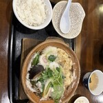 そば茶屋 吹上庵 隼人中央店 - 峠なべ(そば)＋鍋ごはん
