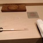 鮨 銀座 おのでら - テーブルセッティング