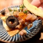 あじのマイケル - 美味しいハーモニー♪鯵のブルスケッタ