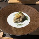 そな田 - ホタテとブラウンマッシュルームのリゾット