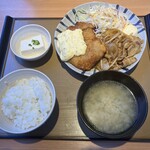 やよい軒 - 料理写真:チキン南蛮としょうが焼きの人気コンビ定食 1190円