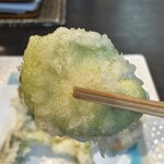 手打ち蕎麦 銀杏 - 春の山菜天