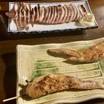 焼き鳥 やむや - 真イカ焼き、手羽先