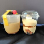 ポレポレカフェ - 黒糖プリンとレアチーズ