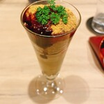 炭とおがわ - わらび餅　アールグレイアイス　黒餡