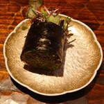 鮨 三心 - 野菜の海苔巻き