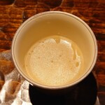 鮨 三心 - 茶碗蒸し(青山椒と赤穂の牡蠣マリネ)