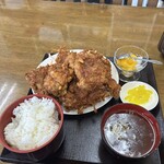 ますや食堂 - 唐揚げ定食