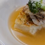 キッチン ブルー グローブ - 焼きリゾットの焦げ目、良い感じ