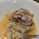 キッチン ブルー グローブ - 甘鯛の断面