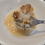 キッチン ブルー グローブ - リゾットも残り少ない