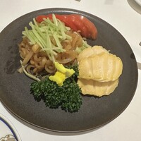 中国料理 桃花林 - クラゲと鮑の2点盛り冷菜