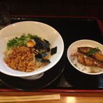 麺創 なな家 - XO醬で食べるコーチン脂そば＆鮎の甘露煮ご飯