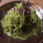 食堂ペスカ - じゃが芋ナムル 大葉ジェノベーゼ