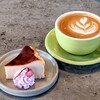 244.coffee - 桜のバスクチーズケーキセット