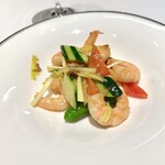 水綾閣 - ぷりぷりの海老。味付けは勿論、素晴らしい