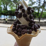 きまま家 - 宮島名物 鹿ソフトクリーム 350円