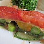 壱弐参 CAFE - 野菜のテリーヌ、トマトゼリー