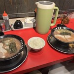 火の国文龍 - （こってりラーメン950円、めし100円）×2