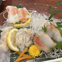 かに道楽 川崎店 - 刺身三種盛り