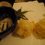 大阪とらふぐの会 はなれ - 鱧の天ぷら