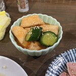 もつ焼 かど - 長芋キムチ◎