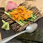 横綱寿司 - うにのつまみ