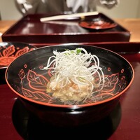 日本料理 晴山 - 【お椀・車海老と蚕豆のしんじょう】★★★★★