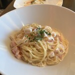 ピッツェリア ピアット - ランチ イカとタラコのクリームパスタ