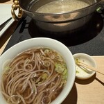 えびす坐 - 〆の北海道産臼挽き蕎麦