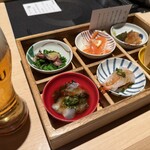 えびす坐 - 海鼠が嬉しい、蛍烏賊、サーモン、など