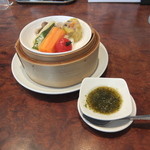 點 みやざわ - 彩々セットの蒸しもの