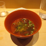 鮨 さいとう - 出汁の美味しい味噌汁