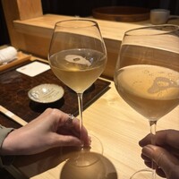 鮨 三心 - シャンパンで乾杯