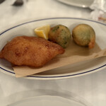 トラットリア ダル・ビルバンテ・ジョコンド - 塩だらと芽キャベツのフリット