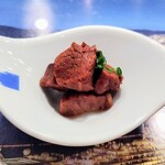 戎座 - 先付(牛肉の柔らか煮)