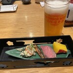串かつ・すし 道頓堀たちばな - 突出しです。